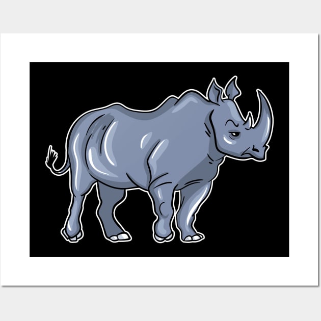 Rhino Wall Art by LetsBeginDesigns